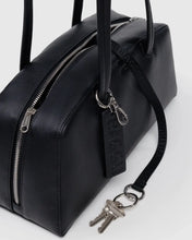Load image into Gallery viewer, Recycled Leather Bowler Bag - Black