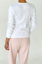 Load image into Gallery viewer, Pointelle Fundamental Tee - Snow White