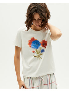 BLURRY FLOWER IDA TEE