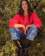 Load image into Gallery viewer, Harbor Cardigan - Cherry Red