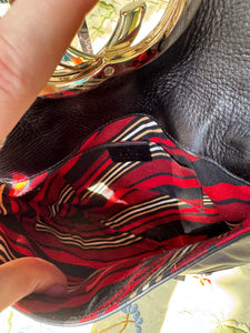 GUCCI Britt Tassel Flap Leather Bag