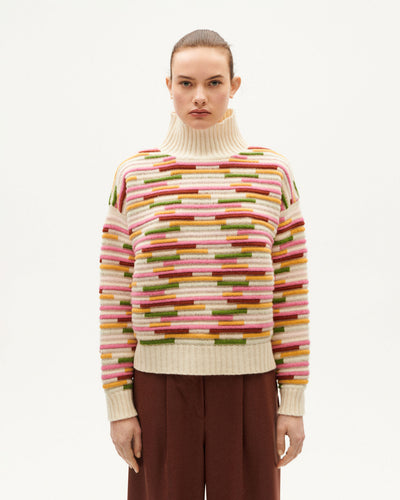 STRIPE MULTICOLOR IDRA KNITTED SWEATER