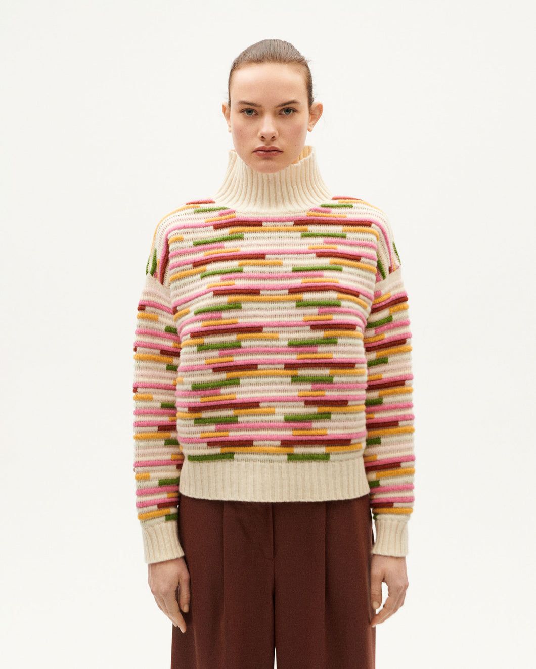 STRIPE MULTICOLOR IDRA KNITTED SWEATER