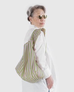 Standard Baggu - Avocado Candy Stripe