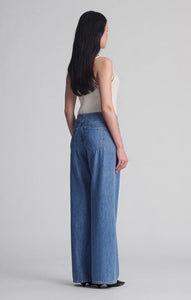 Merly Wide Leg Jeans - Mid Well Blue