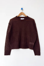 Load image into Gallery viewer, Cecile Crew Neck Mohair Sweater: Espresso