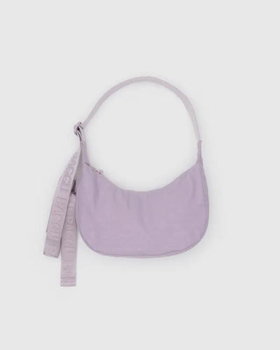 Small Nylon Crescent Bag - Dusty Pink