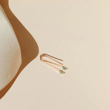 Load image into Gallery viewer, Turquoise Arcs: Sterling Silver