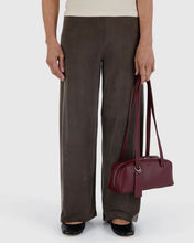 Load image into Gallery viewer, Small Recycled Leather Bowler Bag - Mahogany
