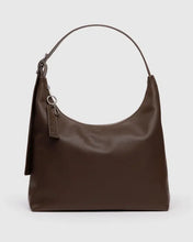 Load image into Gallery viewer, Recycled Leather Shoulder Bag - Brown