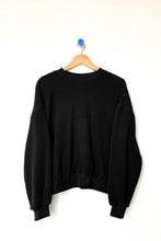 Load image into Gallery viewer, Waffle Core Sweatshirt - True Black
