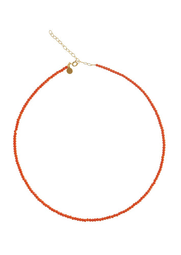 Sunny Orange Crystal Necklace