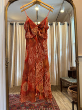 Load image into Gallery viewer, OB 00s Orange Sequin Beaded Silk Dress [S]