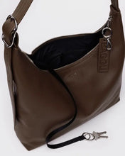 Load image into Gallery viewer, Recycled Leather Shoulder Bag - Brown