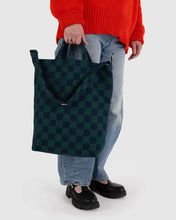 Load image into Gallery viewer, Zip Duck Bag - Navy Green Check