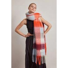 Load image into Gallery viewer, The Reykjavik Scarf - 100% Recycled - Red Blue Check