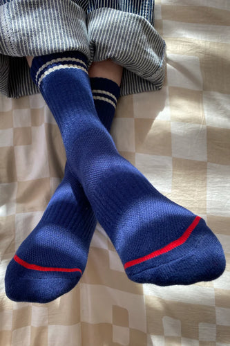 Boyfriend Socks - Navy