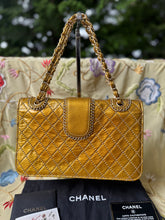 Load image into Gallery viewer, CHANEL VTG Patent Medium Madison Flap Bag in Gold