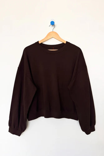 Cali Jersey Sweatshirt - Dark Cacao