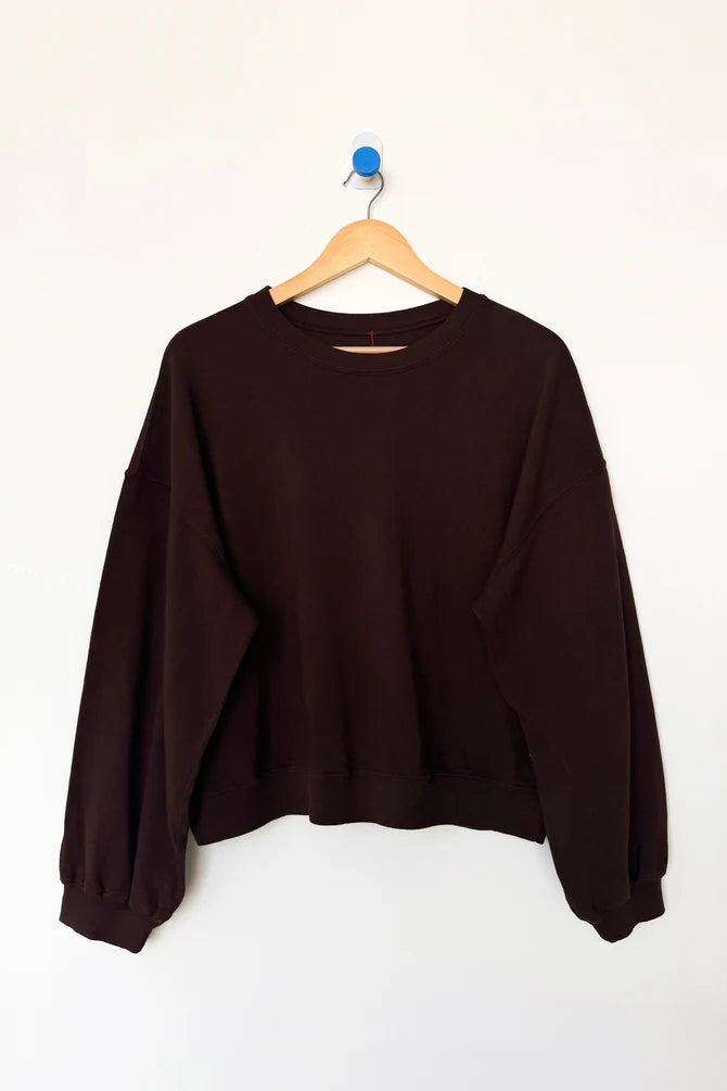 Cali Jersey Sweatshirt - Dark Cacao