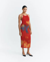 Load image into Gallery viewer, Pleated Miriam Midi Dress - Red Flowers