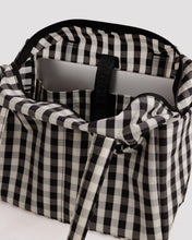 Load image into Gallery viewer, Everyday Cloud Bag - Black and Cream Gingham