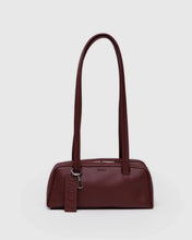 Load image into Gallery viewer, Small Recycled Leather Bowler Bag - Mahogany