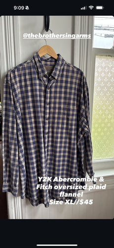BNG Y2K A&F Oversized Plaid Flannel [XL]