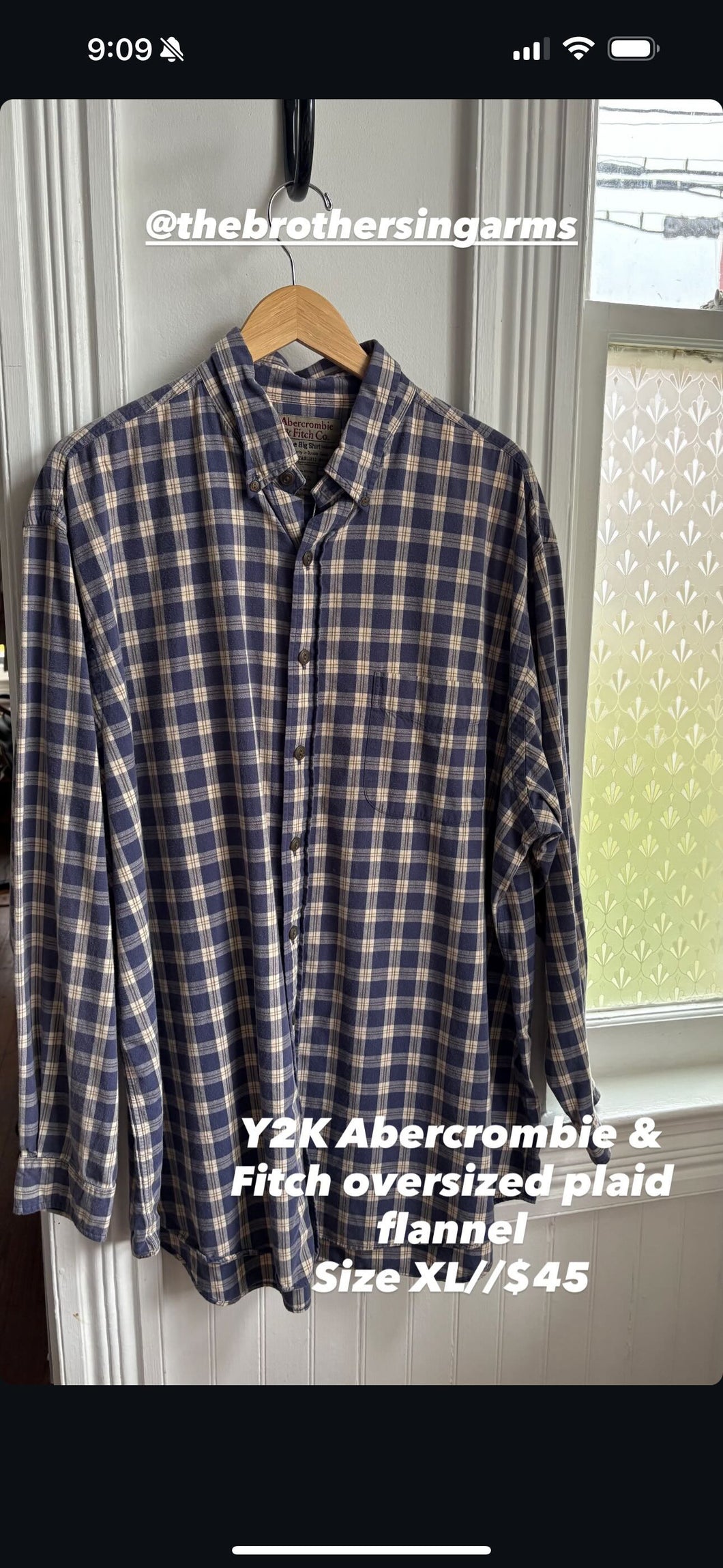 BNG Y2K A&F Oversized Plaid Flannel [XL]