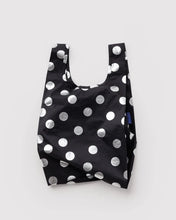 Load image into Gallery viewer, Baby Baggu - Silver Metallic Polka Dot
