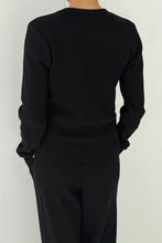 Load image into Gallery viewer, Waffle Fundamental Tee - True Black