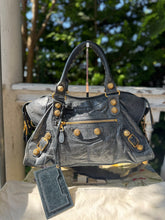 Load image into Gallery viewer, Balenciaga Navy City Giant 21 Bag