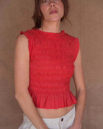 Malia Tank - Cherry Red