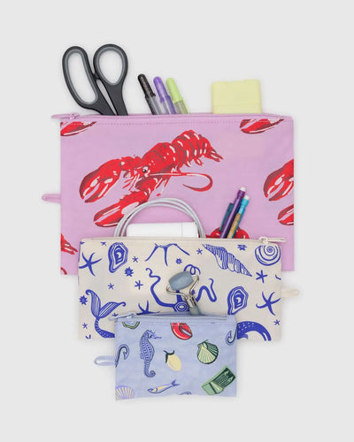 Flat Pouch Set - Sea Creatures