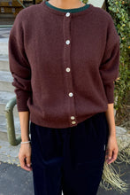 Load image into Gallery viewer, Bailey Cashmere Cardigan: Espresso