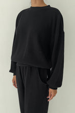 Load image into Gallery viewer, Waffle Core Sweatshirt - True Black