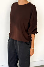 Load image into Gallery viewer, Cali Jersey Sweatshirt - Dark Cacao