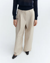 Load image into Gallery viewer, Beige Wide Leg Patty Pants