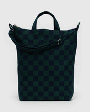 Load image into Gallery viewer, Zip Duck Bag - Navy Green Check