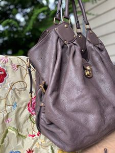 LOUIS VUITTON 00's Mahina L Hobo Taupe