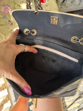 Load image into Gallery viewer, CHANEL Navy + Ivory Classic Flap Bag