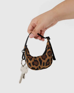 Crescent Bag Charm - Leopard