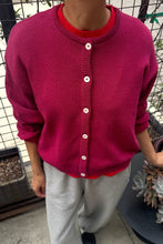 Load image into Gallery viewer, Cotton Leila Cardigan: Prune