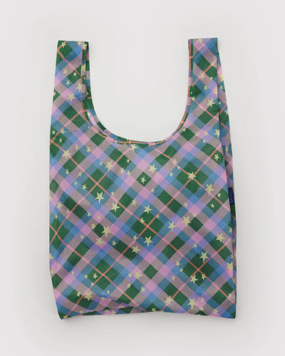 Standard Baggu -  Green Star Plaid