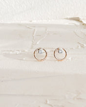 Load image into Gallery viewer, Luna Studs - White Topaz