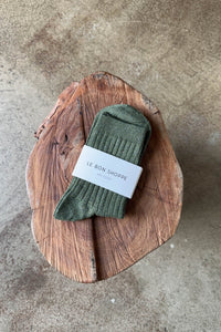 Her Socks - Modal Lurex: Pine Glitter