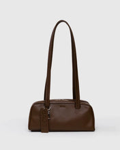 Load image into Gallery viewer, Small Recycled Leather Bowler Bag - Brown