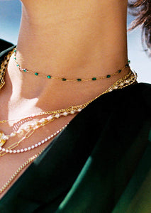 Emerald Enamel Chain