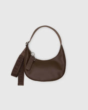 Load image into Gallery viewer, Small Recycled Leather Crescent Bag - Brown