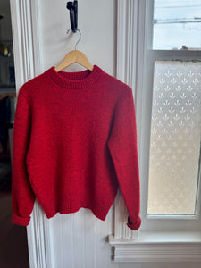 VTG 80's/90's Red Wool-blend Sweater [L]